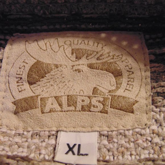 Alps finest quality apparel Sweater Brown/Tan XL - Picture 4 of 4